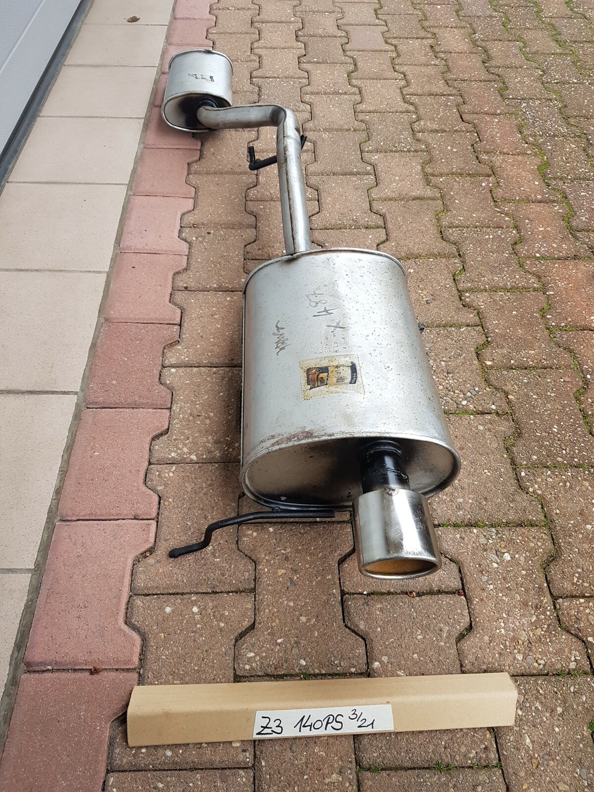 BMW Z3 Roadster Auspuff Endschalldämpfer Endtopf + Mittelschalldämpfer 140 PS – Bild 2