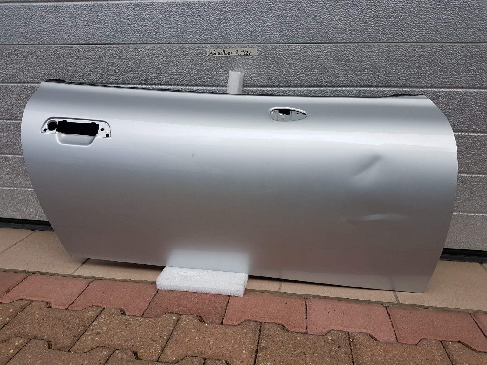 BMW  Z3 Coupe Roadster Beifahrer Tür RECHTS Titan Silber Metallic Beule – Bild 1