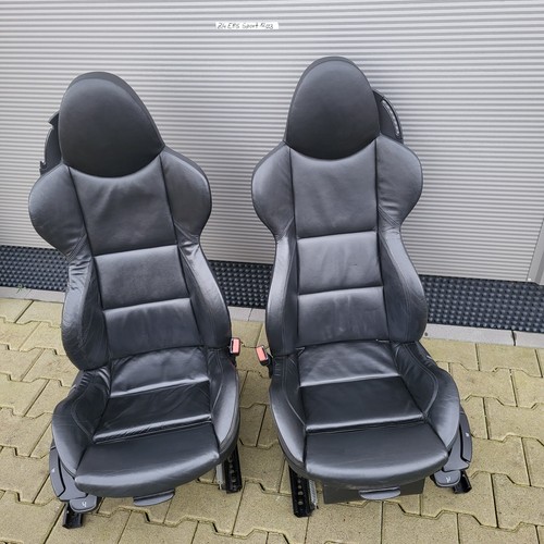 BMW Z4 E85 Fahrer Beifahrer Sport Sitz Leder schwarz ohne Sitzheizung ABHOLUNG – Bild 1