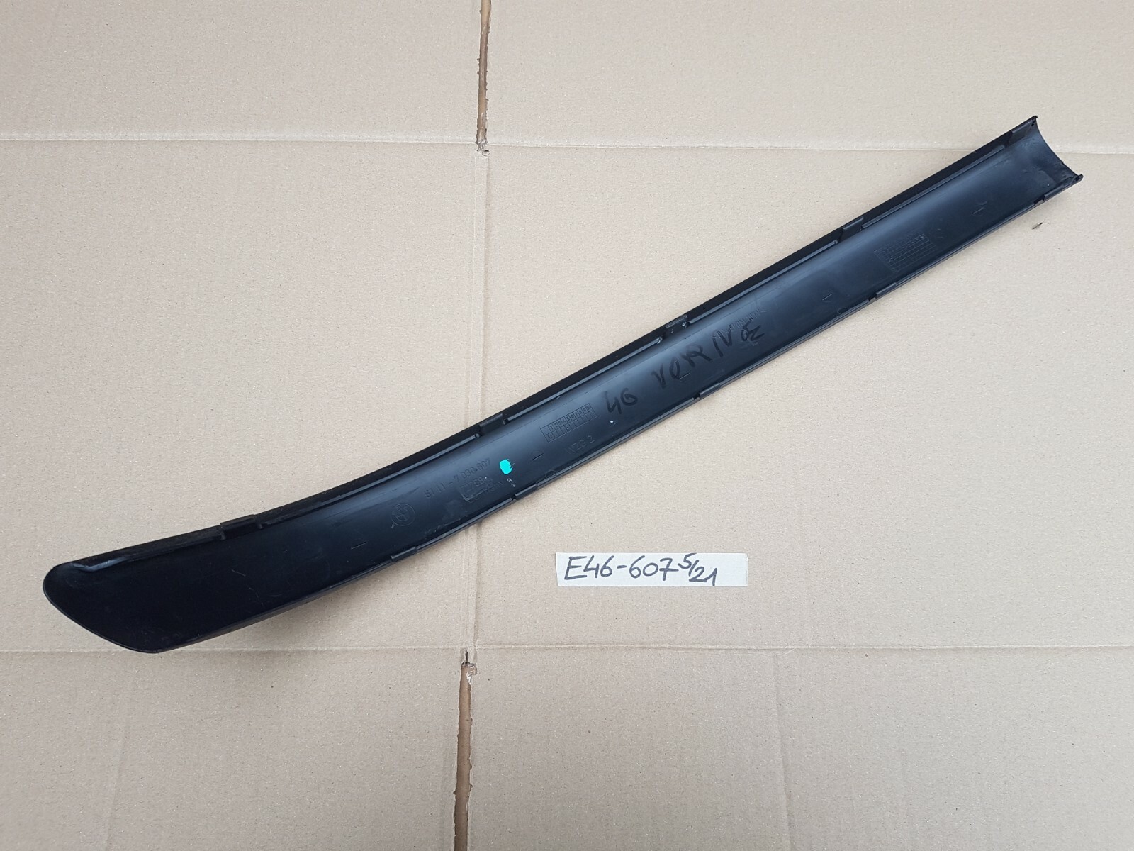 BMW E46 Limo Zierleiste Stoßstange Stoss Leiste Stossfänger vorne links 7030607 – Bild 2