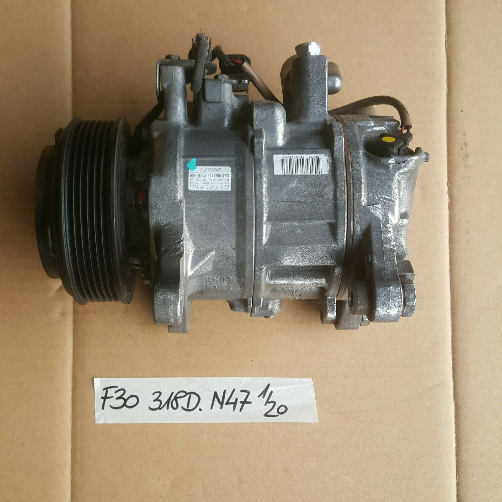BMW F20 F21 F30 F31 F35 Klimakompressor 316 - 320 Diesel N47 Motor 9223695 – Bild 1