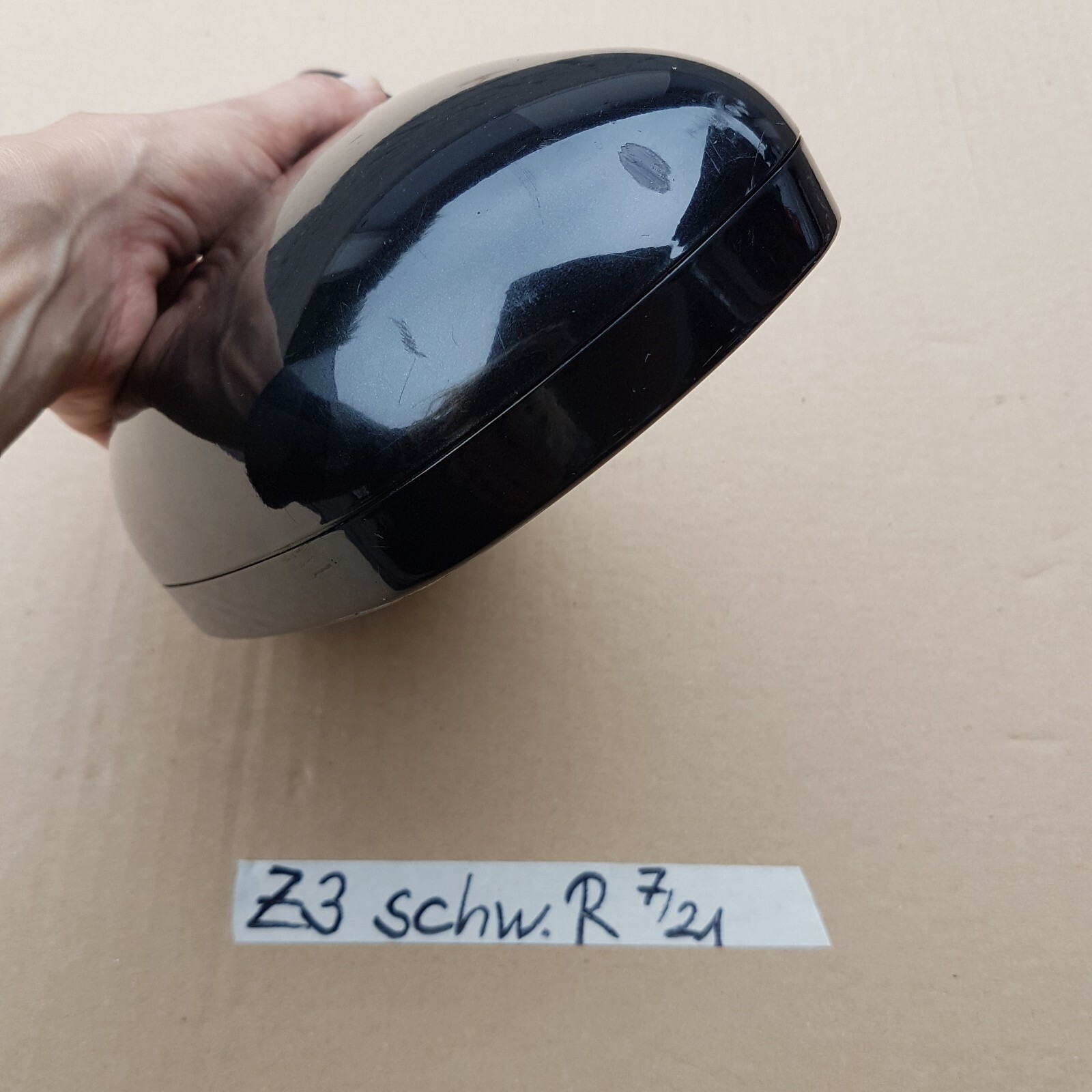 BMW Z3 Roadster Seiten Außen Spiegel Kappe + Motor RECHTS black schwarz 475 – Bild 4