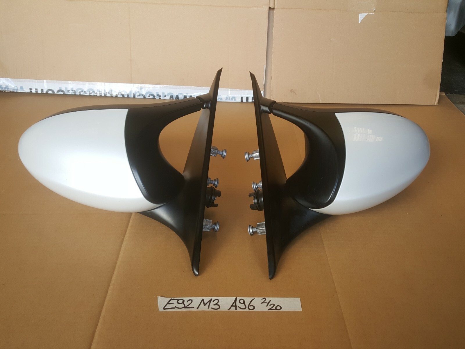BMW E92 E93 M3 Seiten Außen Spiegel VORNE RECHTS + LINKS WEISS ABHOLUNG – Bild 2