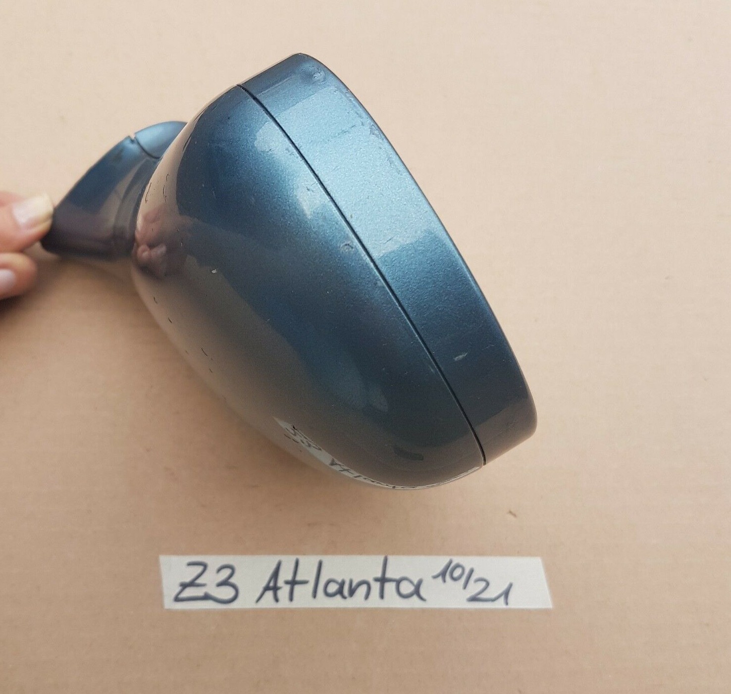 BMW Z3 Roadster + Coupe Seiten Außen Spiegel Kappe Gehäuse RECHTS  Atlanta blau – Bild 5