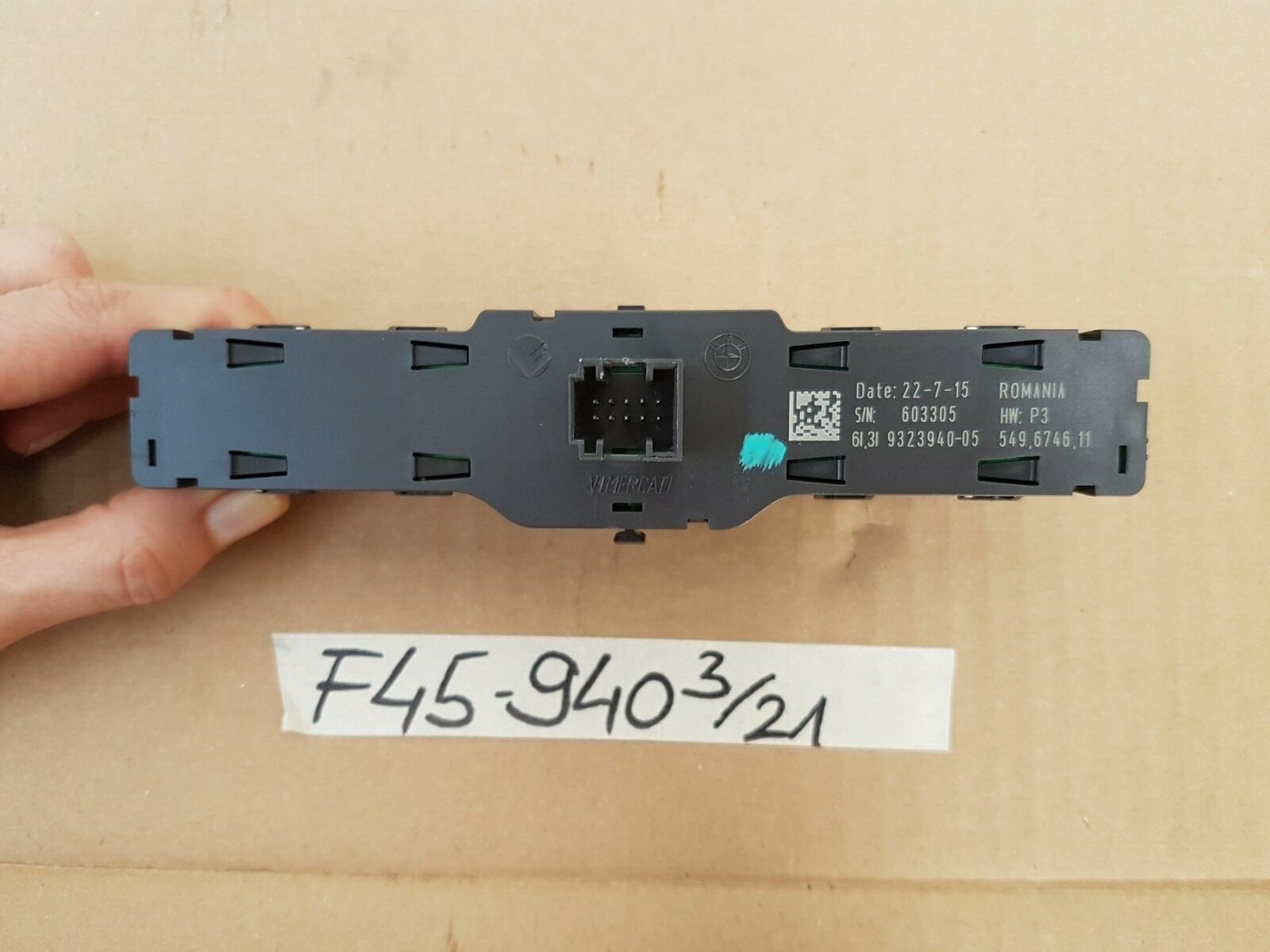 BMW 2er F45 F46 Sport ECO Pro Schalter Bedieneinheit Mittelkonsole 9323940 – Bild 2