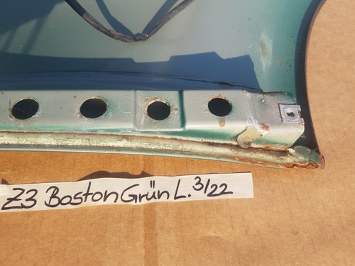 BMW Z3 Roadster Coupe Kotflügel Seitenwand  VORNE LINKS Boston grün Metallic – Bild 5
