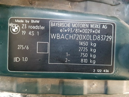 BMW Z3 Roadster Coupe Kotflügel Seitenwand  VORNE LINKS Boston grün Metallic – Bild 7