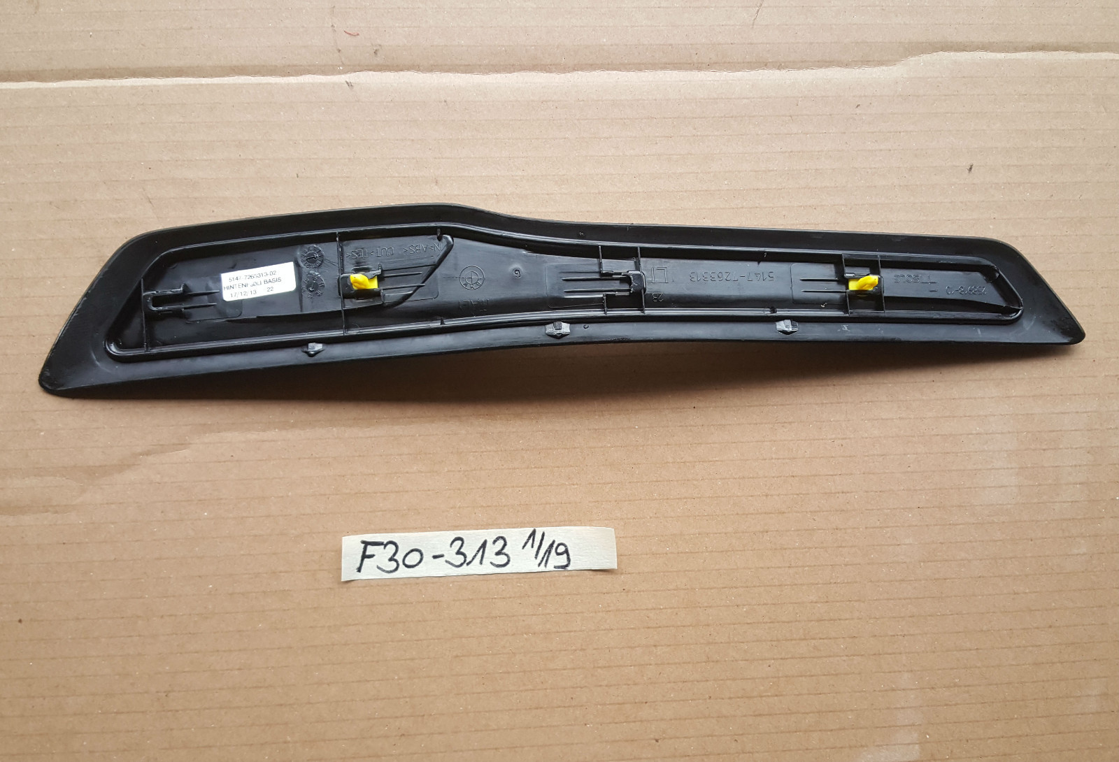 BMW F30 F31 Einstiegsleiste HINTEN Blende Leiste Tür Einstieg Basis 7263313 – Bild 2