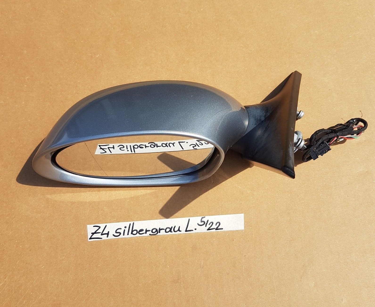 BMW Z4 E85 E86 Seiten Außen Spiegel LINKS silber grau Metallic A08 – Bild 1