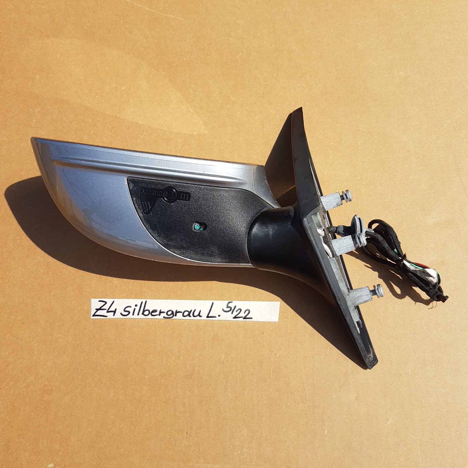 BMW Z4 E85 E86 Seiten Außen Spiegel LINKS silber grau Metallic A08 – Bild 3