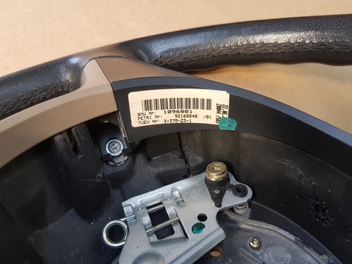 BMW E36 Z3 Facelift Roadster Coupe Sportlenkrad Leder Lenker Sport Lenkrad beige – Bild 6