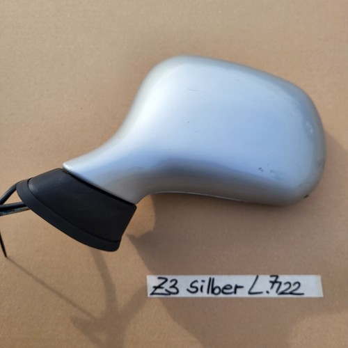 BMW Z3 Roadster Seiten Außen Spiegel Glas + Motor LINKS Titan Silber ABHOLUNG – Bild 1