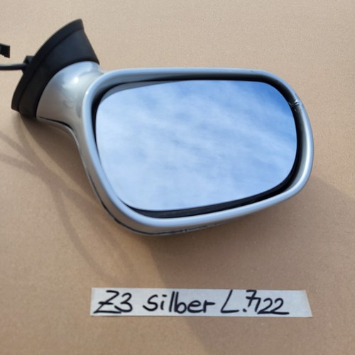 BMW Z3 Roadster Seiten Außen Spiegel Glas + Motor LINKS Titan Silber ABHOLUNG – Bild 3