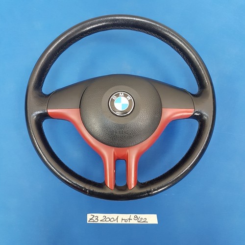 BMW E36 + Z3 Facelift Roadster Coupe Sportlenkrad Leder Lenker Sport Lenkrad rot – Bild 1