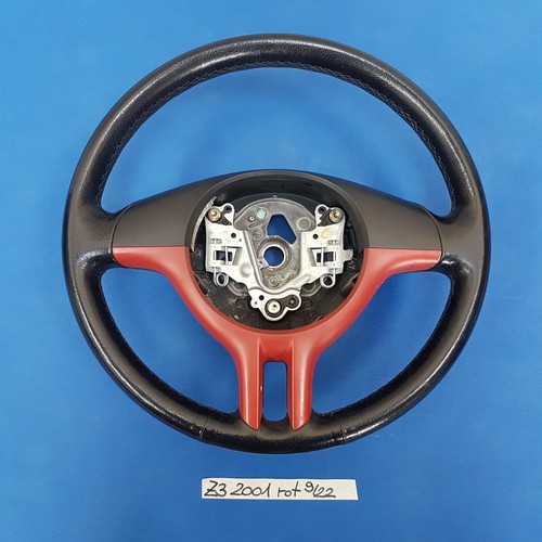 BMW E36 + Z3 Facelift Roadster Coupe Sportlenkrad Leder Lenker Sport Lenkrad rot – Bild 2
