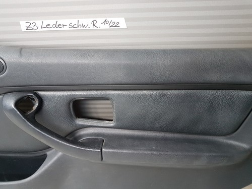 BMW Z3 Roadster Türverkleidung RECHTS Leder schwarz Beifahrer Seite mit Griff – Bild 8