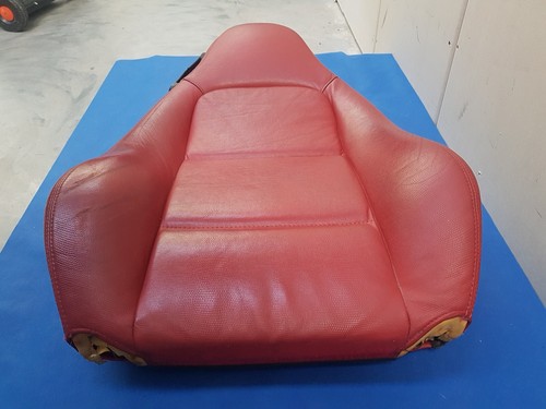 BMW Z3 Roadster + Coupe Bei Fahrer Sitz Oberteil Leder Snake rot Rückenlehne – Bild 12