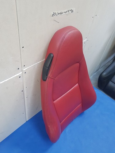 BMW Z3 Roadster + Coupe Bei Fahrer Sitz Oberteil Leder Snake rot Rückenlehne – Bild 3