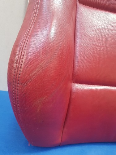 BMW Z3 Roadster + Coupe Bei Fahrer Sitz Oberteil Leder Snake rot Rückenlehne – Bild 4