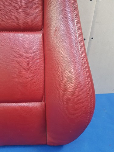 BMW Z3 Roadster + Coupe Bei Fahrer Sitz Oberteil Leder Snake rot Rückenlehne – Bild 5