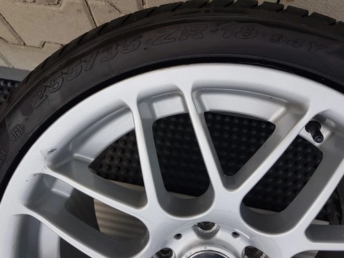 EINE BMW Z4 E85 E86 E46 Leichtmetall Alu M-Felge 9 J x 18 Zoll + Pirelli Reifen – Bild 5