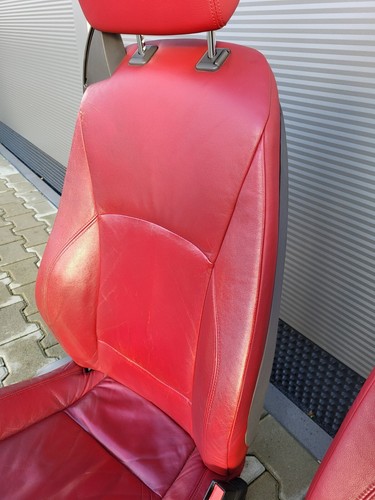 BMW Z4 E85 Fahrer Beifahrer Leder Sitz rot Memory + Türverkleidung ABHOLUNG – Bild 10