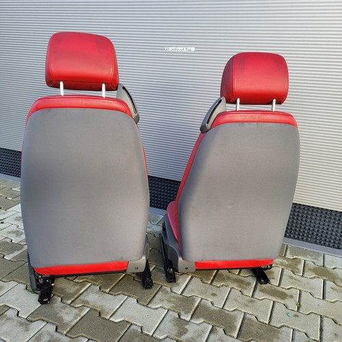 BMW Z4 E85 Fahrer Beifahrer Leder Sitz rot Memory + Türverkleidung ABHOLUNG – Bild 11