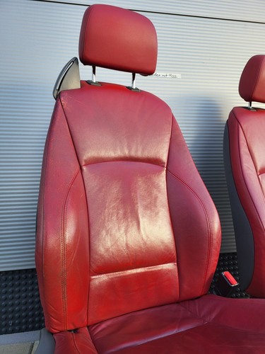 BMW Z4 E85 Fahrer Beifahrer Leder Sitz rot Memory + Türverkleidung ABHOLUNG – Bild 8
