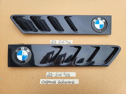 BMW Z3 Roadster Lufteinlass Kiâemen Ziergitter Motorhaube Cosmos Schwarz R+L – Bild 1