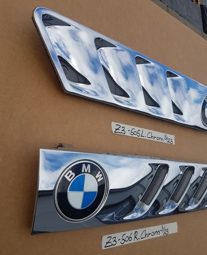 BMW Z3 Lufteinlass Kiâemen Ziergitter Motorhaube Chrom Silber RECHTS  LINKS