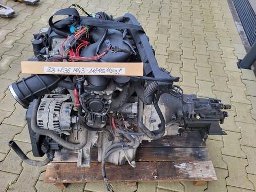 BMW Z3 Roadster Motor Engine 1,9 Liter M43 Triebwerk 118 PS Getriebe ABHOLUNG – Bild 3