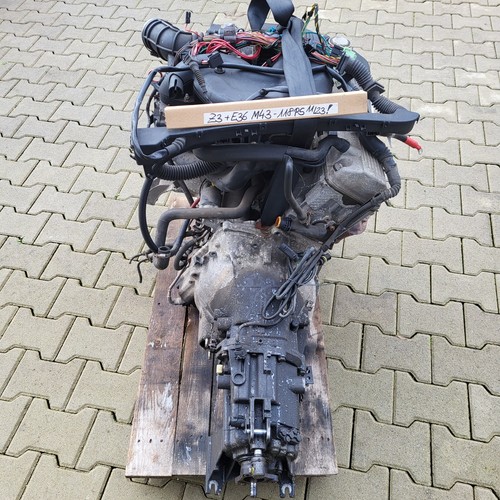 BMW Z3 Roadster Motor Engine 1,9 Liter M43 Triebwerk 118 PS Getriebe ABHOLUNG – Bild 4
