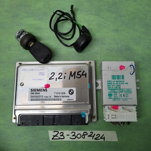 BMW Z3 Motorsteuergerät 7519308  2,2 i Wegfahrsperre EWS Modul Zündschloss M54 – Bild 2