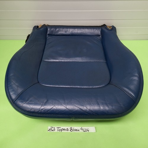 BMW Z3 Roadster Coupe Fahrer Sitz Kissen Unterteil Leder Topas blau ohne Heizung – Bild 1