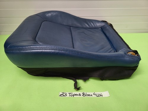 BMW Z3 Roadster Coupe Fahrer Sitz Kissen Unterteil Leder Topas blau ohne Heizung – Bild 4