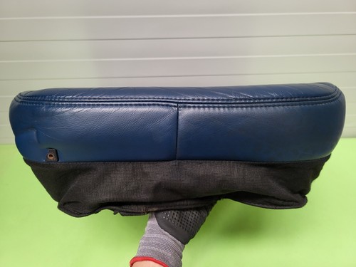 BMW Z3 Roadster Coupe Fahrer Sitz Kissen Unterteil Leder Topas blau ohne Heizung – Bild 9