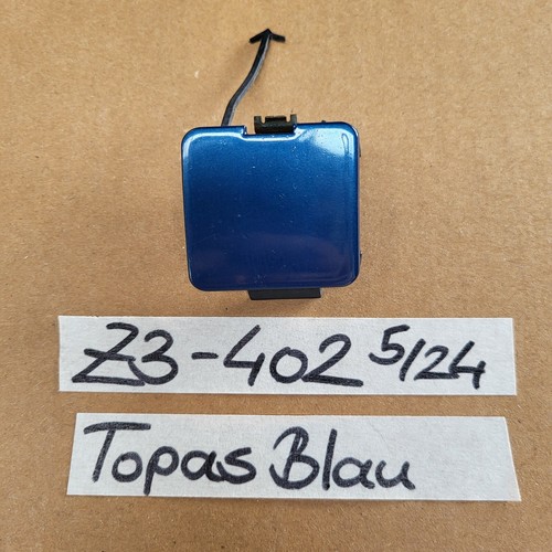 BMW Z3 Roadster Klappe  Stoßstange vorne Verkleidung Abschleppöse 8397402 Blau – Bild 1