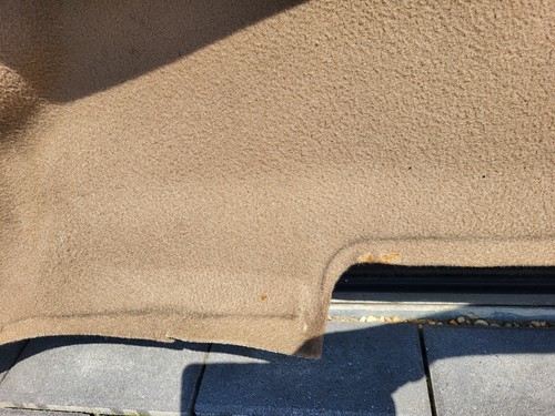 BMW Z3 Roadster Verkleidung Verdeck Kasten Teppich hinten  innen  8399281 Beige – Bild 5