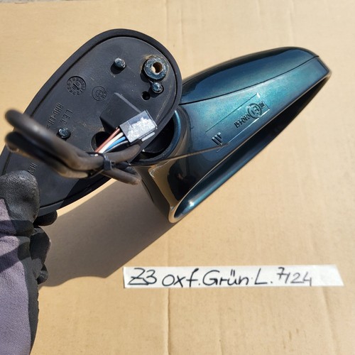 BMW Z3 Roadster + Coupe Seiten Außen Spiegel + Gehäuse Glas LINKS  Oxford Grün – Bild 6