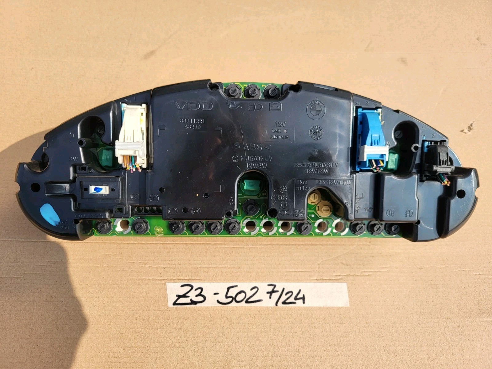 BMW Z3 Roadster Meilen Tacho Kombi  Instrument Tachometer 6901502 + Stecker – Bild 3