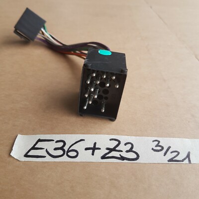 BMW E36 E39 E46 Z3 Radio Adapter Zwischen Stecker mit Kabel – Bild 2