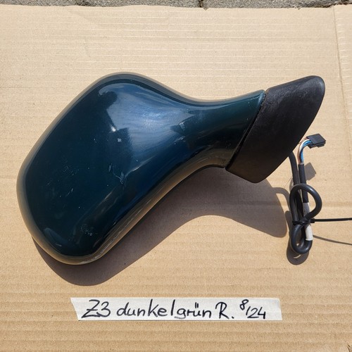 BMW Z3 Roadster + Coupe Seiten Außen Spiegel + Glas + Motor RECHTS Dunkel Grün – Bild 2