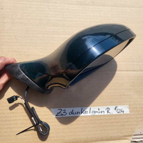 BMW Z3 Roadster + Coupe Seiten Außen Spiegel + Glas + Motor RECHTS Dunkel Grün – Bild 6