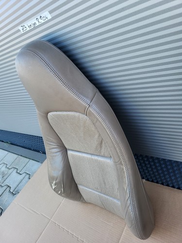 BMW Z3 Beifahrer Sitz Oberteil Leder beige Rücken Lehne Polster Kissen Bezug – Bild 2
