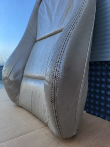 BMW Z3 Beifahrer Sitz Oberteil Leder beige Rücken Lehne Polster Kissen Bezug – Bild 7