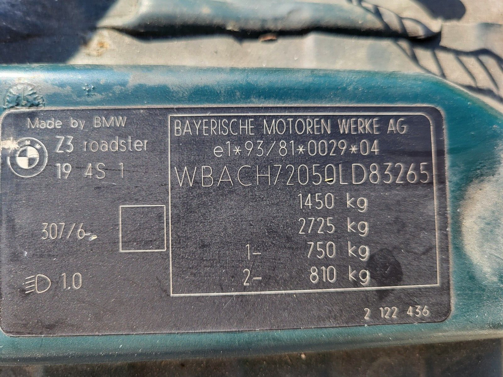 BMW Z3 Heck Stoßstange Verkleidung Stoßfänger HINTEN Heckschürze Grün ABHOLUNG – Bild 10