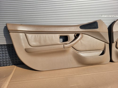 BMW Z3 Roadster Türverkleidung Türtafel Tür Pappe Voll Leder Griff rechts links – Bild 2