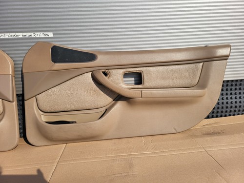 BMW Z3 Roadster Türverkleidung Türtafel Tür Pappe Voll Leder Griff rechts links – Bild 3