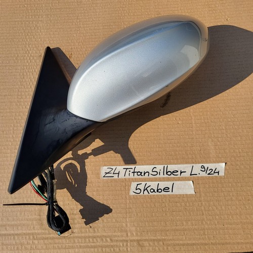 BMW Z4 E85 E86 Seiten Außen Spiegel LINKS Fahrer Seite Titan Silber 354 – Bild 4