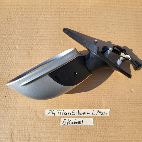 BMW Z4 E85 E86 Seiten Außen Spiegel LINKS Fahrer Seite Titan Silber 354 – Bild 6